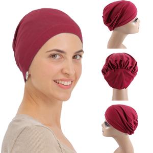 HZM-26033 Gorro Musulmán de Color Sólido a la Moda, Pañuelo Árabe <span class=keywords><strong>para</strong></span> la Cabeza, Turbante, Hijab Musulmán, Gorro Interior - Product Image 1