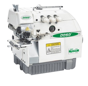 Industrial 737 Double Needle <b>3</b>/4 Thread Clothes Overlock Stitching Edging Automatic Sewing Machines for Thick Material - Product Image 1