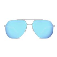 Lunettes de soleil et lunettes de vue unisexes à verres polarisés TAC - Marque de luxe, style rétro, monture en acier inoxydable, couleur personnalisée EV005 TW