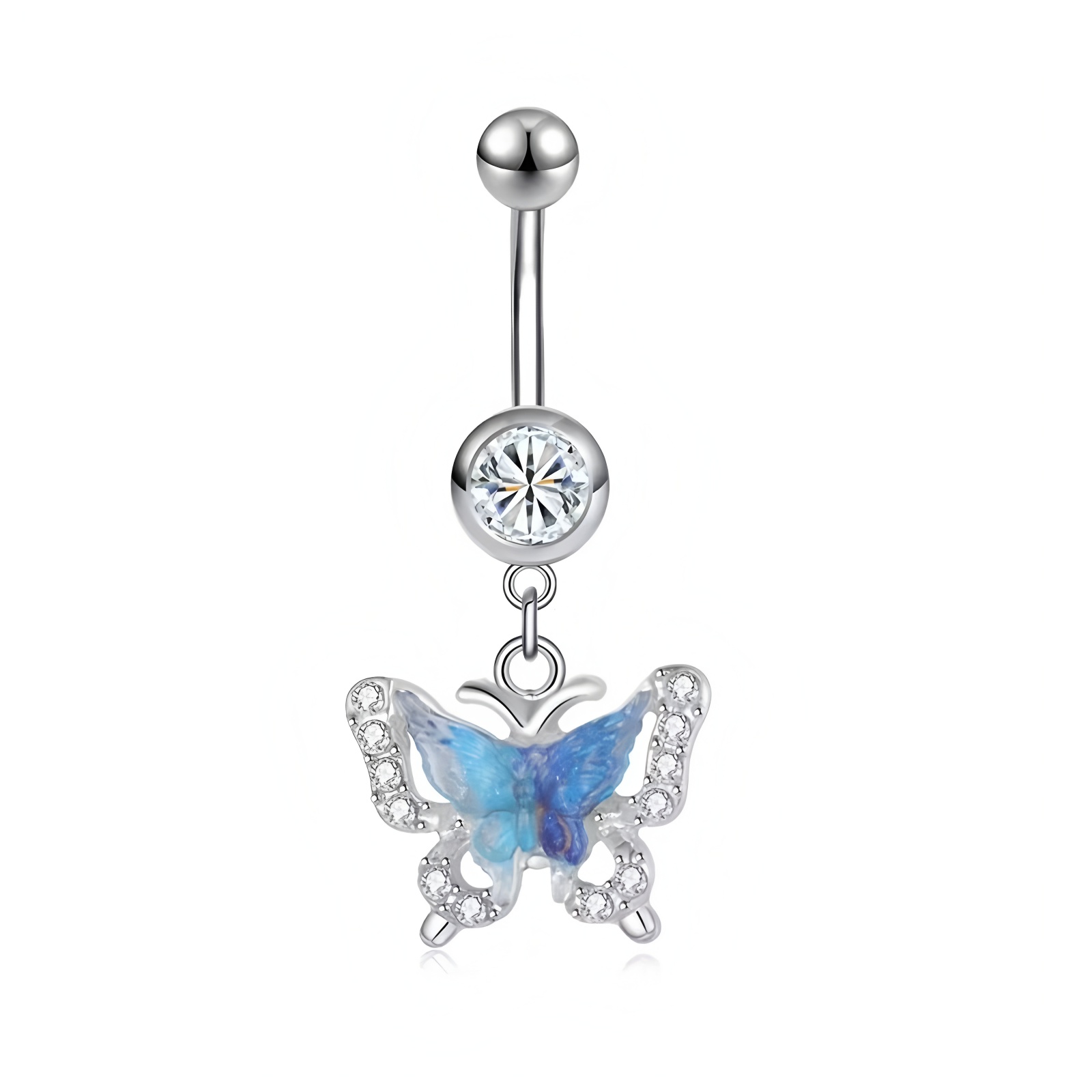 Silver Butterfly Shape 2#