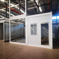Maison conteneur préfabriquée ignifuge et démontable de 10, 15, 20 et 30 pieds à assemblage rapide pour l'extérieur - À vendre