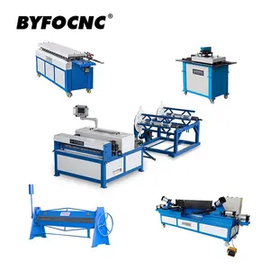 Byfo CNC เครื่องผลิตแผ่นโลหะท่ออากาศอัตโนมัติสายการผลิตท่ออากาศ2