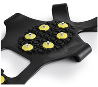 Crampons pour chaussures de glace antidérapantes en silicone pour l'extérieur Crampons élastiques Crampons de traction Crampons pour l'escalade à 10 goujons