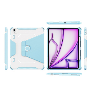 Cover cover Flip in pelle con tracolla e supporto di rotazione 360 per <span class=keywords><strong>iPad</strong></span> <span class=keywords><strong>Air</strong></span> 13 pollici 2024 - Product Image 3