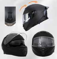 Casque intégral personnalisable en ABS neuf avec doublure en mousse, homologué DOT/ECE 22.06, double visière