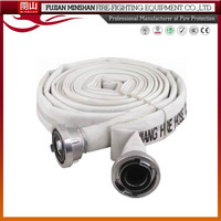 Tuyau d'incendie rouge flexible résistant à l'usure avec raccords en laiton certifié CE CCC pour la lutte contre l'incendie à haute pression