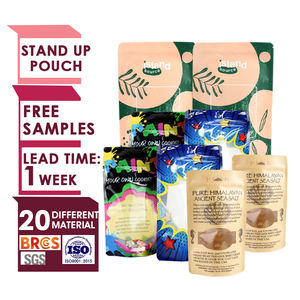 Sac en papier kraft personnalisé emballage alimentaire de fruits séchés sachets de noix d'arachide et de pin sachets de noix de cajou mixtes de noix de cajou pochette debout à fermeture éclair - Product Image 1