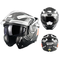 Casque Moto Intégral LS2 FF910 Unisexe Toutes Saisons KPA avec Double Visière Rabattable Anti-Buée – Neuf, Idéal pour la Conduite Estivale