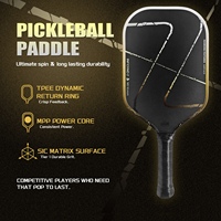 LUZZ INFERNO 2.0 M1 Aero Black Surface MPP Power Foam Core 16mm Thermoforming Carbon Fiber Pickleball Paddle Max Spin Baru