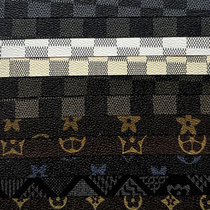 Marca de diseñador impermeable PVC vinilo moda látex Digital impreso Faux cuero Artificial para tapicería bolsas esteras - Product Image 3