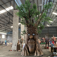 Mouvement de la bouche de haute qualité, Simulation de plante réaliste, mouvement d'arbre parlant, décoration de plante, Sculpture de plante pour l'extérieur et l'intérieur