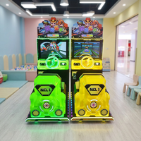 Machine d'arcade de course automobile à monnayeur, machine de jeu pour enfants personnalisable avec version anglaise