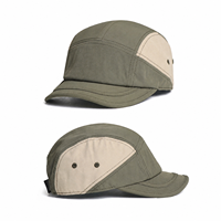Casquette de baseball personnalisable à 5 panneaux avec design multicolore, respirante, séchage rapide, pour activités de plein air