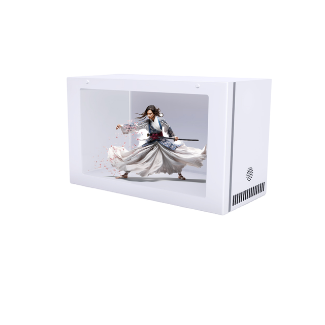 21.5 Inch 3D Hologram Digital Poster Holographic Touch Screen Showcase AI SDK OEM 1 Year Warranty Indoor Text Animation Display