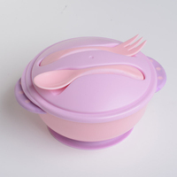 Bol à ventouse magique personnalisé de haute qualité, mignon, anti-déversement, en plastique PP, pour bébés et enfants de 0 à 12 mois, motif de dessin animé