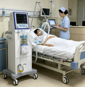 Aparato de Ventilación Mecánica de Bajo <span class=keywords><strong>Precio</strong></span>, <span class=keywords><strong>CPAP</strong></span> No Invasivo, <span class=keywords><strong>Máquina</strong></span> Portátil de Terapia Respiratoria Médica, Respiradores Simples para UCI - Product Image 4