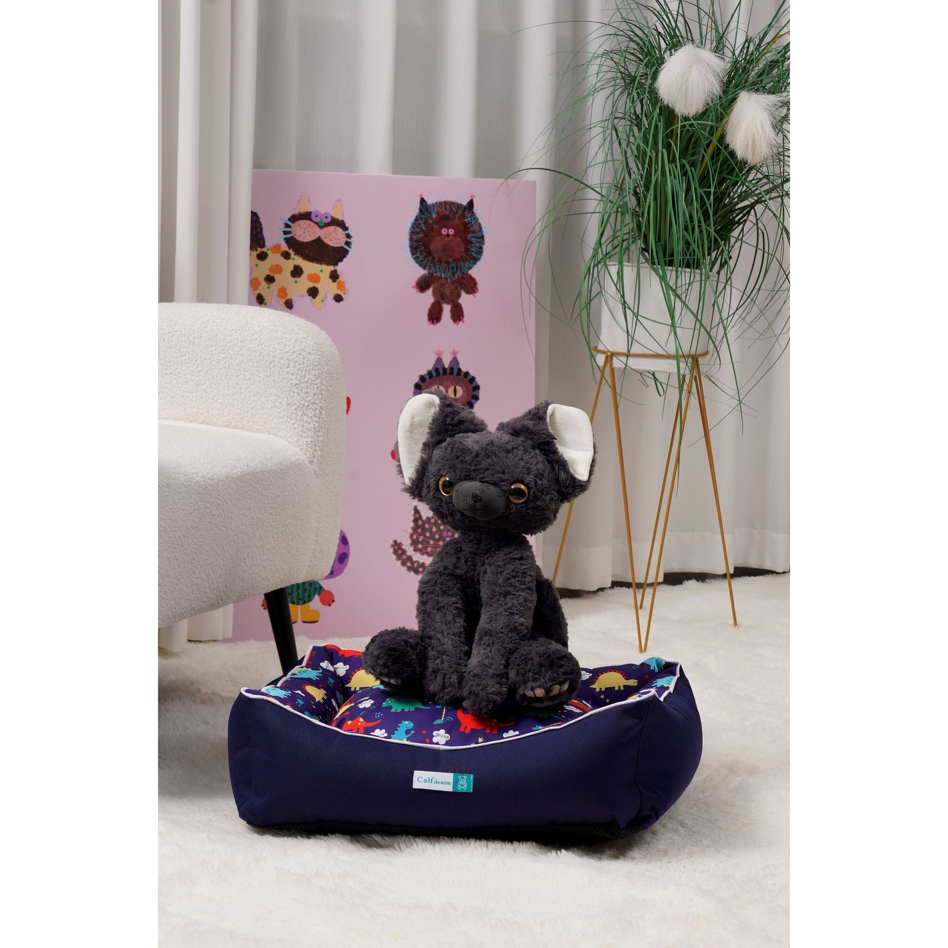 Navy blue cartoon