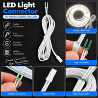 Connecteur sans soudure pour LED néon flexible 4x8mm 6x6mm 6x12mm, accessoires de câble d'alimentation à connexion rapide