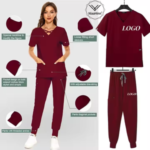 ชุดเครื่องแบบยืดสแปนเด็กซ์โพลีเอสเตอร์ชุดยูนิฟอร์มสำหรับพยาบาลโรงพยาบาล - Product Image 4