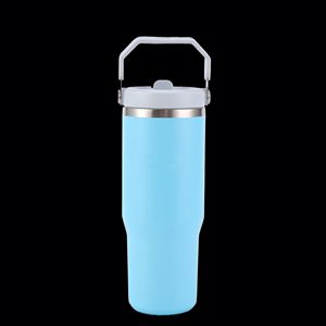 Gobelet isotherme en acier inoxydable pour voiture avec poignée confortable, tasse à double paroi isolée de 30 oz pour usage quotidien - Product Image 3