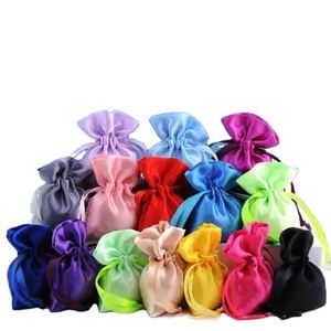 Bolsa de Joyería de Tela de Satén de Seda de Color Caramelo, Reutilizable, Portátil, con Logotipo Personalizado, Ecológica y de Alta Calidad - Product Image 4