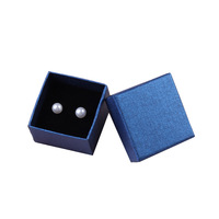Boîte à bijoux en carton de mode en gros matériaux recyclés pour couvercle de stockage de clous d'oreille et boîte de papier de base caisse d'emballage