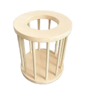 Wood Guinea Pig Hay Feeder Rabbit Outdoor Feeding Station For Small Animals Pet Drinking Bowl