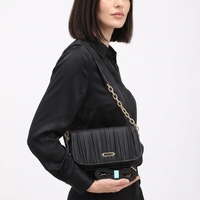 Nouveauté 2026 Sac à main plissé élégant en cuir PU à porter sous le bras Miss Alita