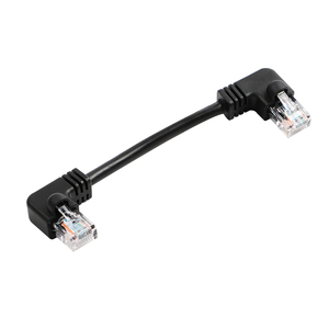 <span class=keywords><strong>สาย</strong></span>เคเบิลสื่อสารอีเธอร์เน็ตแลนแลนมุมขวา5e RJ45 Cat5 90องศาจากโรงงาน - Product Image 4