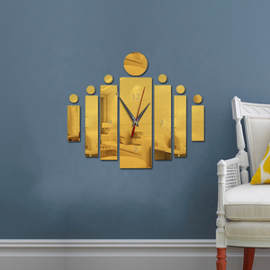 Home Living Room <strong>Wall</strong> Sticker Watch Creative Decorative Crystal Stereo Acrylic <strong>Wall</strong> <strong>Clock</strong> - Product Image 4