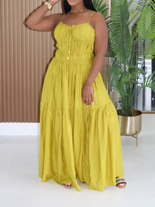 <span class=keywords><strong>Robe</strong></span> <span class=keywords><strong>longue</strong></span> décontractée J9 tendance pour <span class=keywords><strong>femme</strong></span>, style <span class=keywords><strong>bohème</strong></span>, sans manches, à fines bretelles, à volants, coupe trapèze, pour l'<span class=keywords><strong>été</strong></span> - Product Image 3