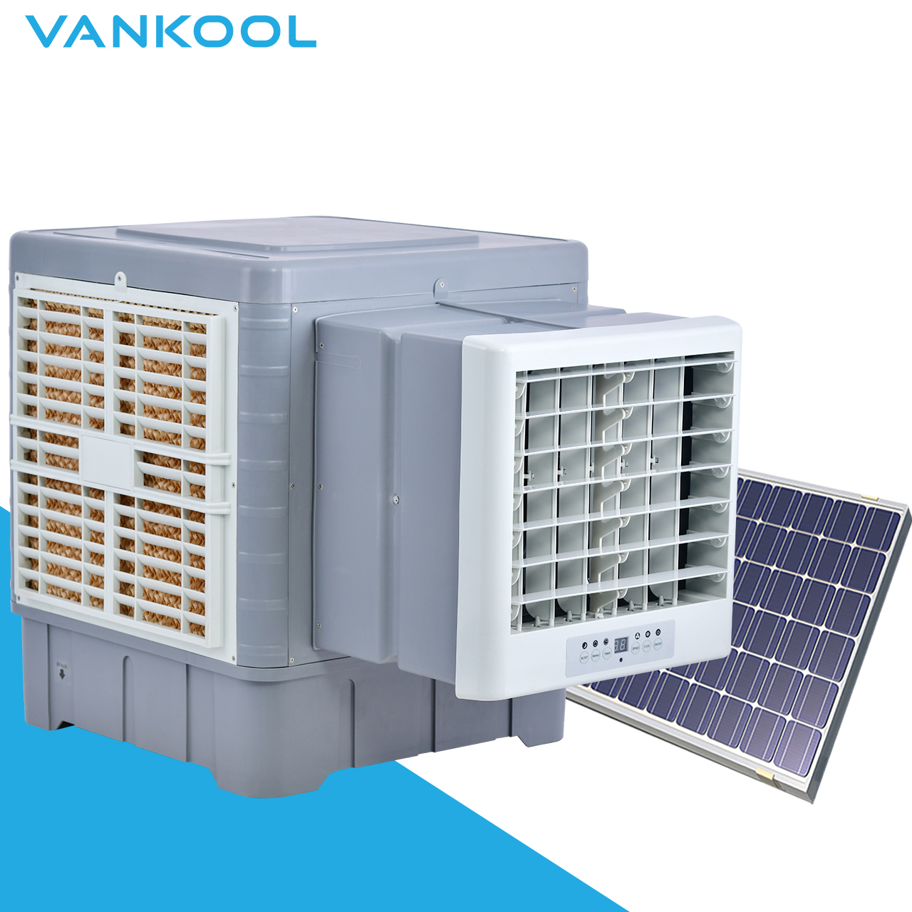 24V DC Air Cooler Portable Solar-Powered Evaporative Cooling