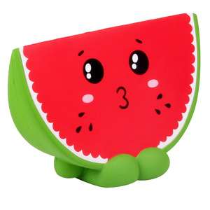 Cartoon Watermelon Slice Pu Slow <b>Rebound</b> Toy For Kids Fidget Stress Relief Gift Decor - Product Image 3