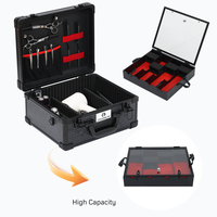 Valise de barbier professionnelle en alliage d'aluminium, valise de voyage pour barbier, boîtes de transport portables, boîte à outils de coiffure