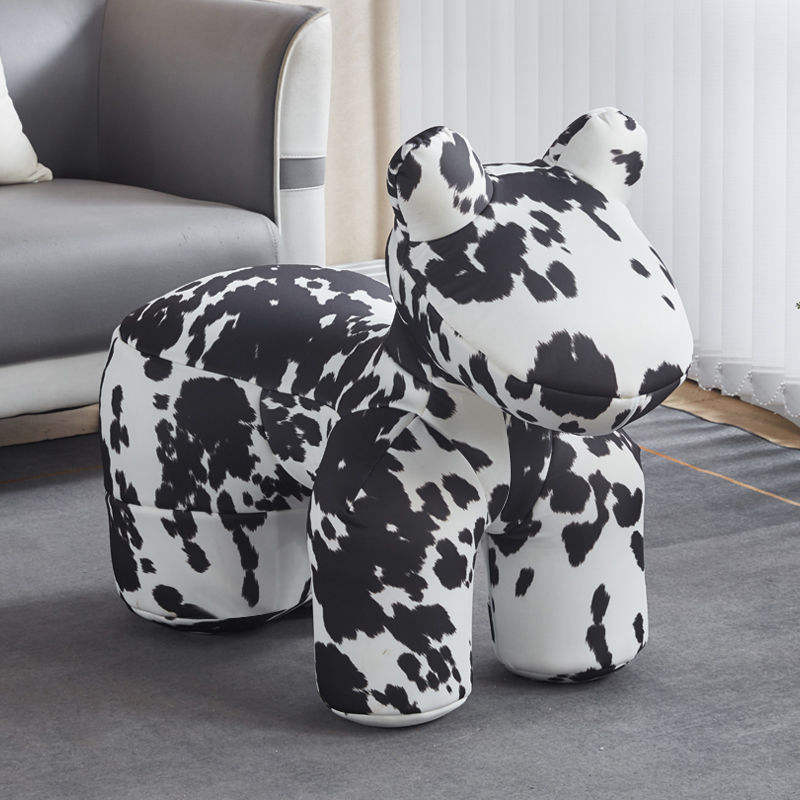 Velvet Black and White Floral - Skin-friendly Fabric