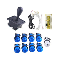 Double Player Arcade DIY Kits Controller USB Encoder to PC Games 8 Way Sticker + 20x Push Buttons for Arcade Joystick Parts