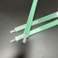 Mélangeur statique industriel MGQ10-24D vert en ABS à 24 éléments non filetés pour époxy et cosmétiques, Guangdong, pour cartouche double