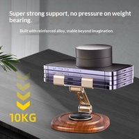 Support de bureau universel multifonctionnel pliable et rotatif pour téléphone portable et tablette, avec base à motifs, pour le jeu et le bureau