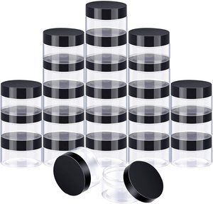 3.5g clear plastic 100% airtight tuna cans jar-edible candy pet dry herb jar and popular labels stickers