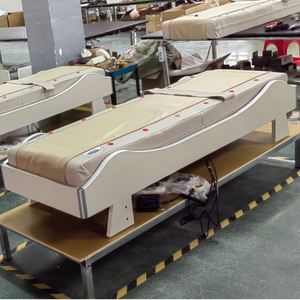 Lit de massage électrique intelligent multifonctionnel 4D pour le cou et la taille, avec thérapie par la chaleur et pierres de jade pour le corps entier - Product Image 4