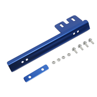 Soporte de montaje de placa de matrícula de galvanoplastia, marco de placa de matrícula de modificación de coche de aluminio, marco de placa de matrícula tipo L de Color