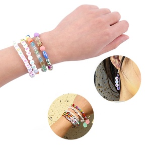 100 Pcs/bag Acrylic Transparent Oval Loose <b>Beads</b> Separate <b>Beads</b> for Diy Jewelry Accessories - Product Image 6