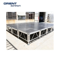 Estructura de armazón de aluminio para escenario, estructura portátil barata