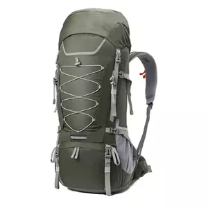 Mochila de senderismo, mochila impermeable ligera para acampar con cubierta de lluvia para viajes al aire libre, montañismo para hombres y mujeres, nailon