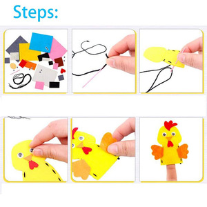 Ensemble de marionnettes à doigts en <span class=keywords><strong>feutre</strong></span> personnalisées, jouet éducatif précoce pour enfants, aides pédagogiques pour la maternelle, OEM ODM en gros - Product Image 5