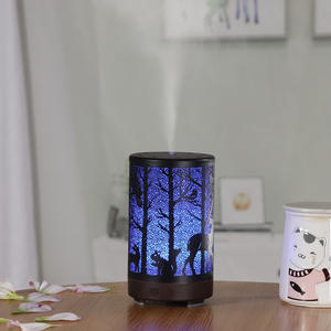 Nouveau diffuseur d'arômes sur le thème du renne, 100 ml, alimenté par USB, type brume, humidificateur de bureau à domicile, coffret cadeau noir - Product Image 3