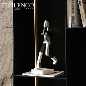 Escultura Humana de Resina de Estilo Minimalista Flolenco, Forma Geométrica, Patrón de Naturaleza Muerta, Paquete de Varias Piezas, Decoración del Hogar, <span class=keywords><strong>Interior</strong></span> - Product Image 1