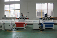 Machines nettoyantes à bois CNC, nouvelle machine à bois avec broches multiples et fixation rotative