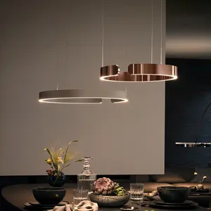 Moderne LED-Decken ring Kronleuchter Lichter hängende Pendel leuchten Wohnzimmer Esszimmer Schlafzimmer Studie Luxus Design