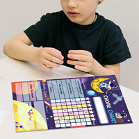 Planificateur hebdomadaire magnétique effaçable à sec UCI Uni-Felt |   Tableau de calendrier pliable pour la planification à domicile
